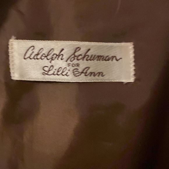COPY - Adolf Schuman for Lilli Ann / size 10 Ultra Suede vintage blazer - Picture 3 of 5